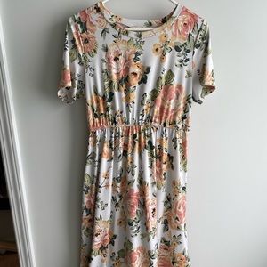 Floral midi dress